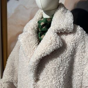 I.N.C. Cream faux Shearling Jacket